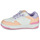 Shoes Girl Low top trainers Geox J WASHIBA GIRL White / Orange / Violet