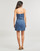 Clothing Women Short Dresses MICHAEL Michael Kors CHAIN STRAP DENIM DRESS Blue
