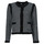 Clothing Women Jackets / Blazers Karl Lagerfeld classic boucle cardigan Black / White