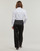 Clothing Women Shirts Karl Lagerfeld crop poplin shirt White