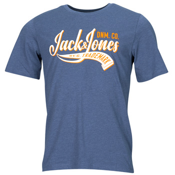 Clothing Men short-sleeved t-shirts Jack & Jones JJELOGO TEE SS O-NECK 2 COL SS24 SN Marine