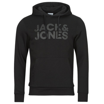 Clothing Men sweaters Jack & Jones JJECORP LOGO SWEAT HOOD Black