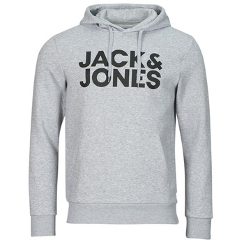 Jack & Jones JJECORP LOGO SWEAT HOOD Grey