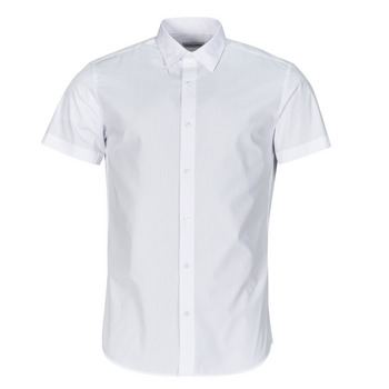 Clothing Men short-sleeved shirts Jack & Jones JJJOE SHIRT SS PLAIN White
