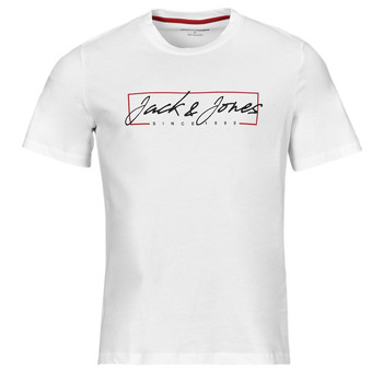 Clothing Men short-sleeved t-shirts Jack & Jones JJZURI TEE SS CREW NECK White