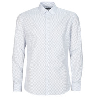 Clothing Men long-sleeved shirts Jack & Jones JJJOE PRINT SHIRT LS SS24 White