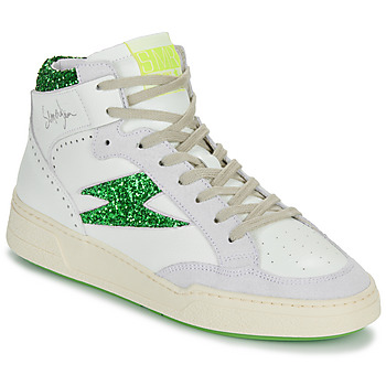 Shoes Women High top trainers Semerdjian BRAGA White / Green