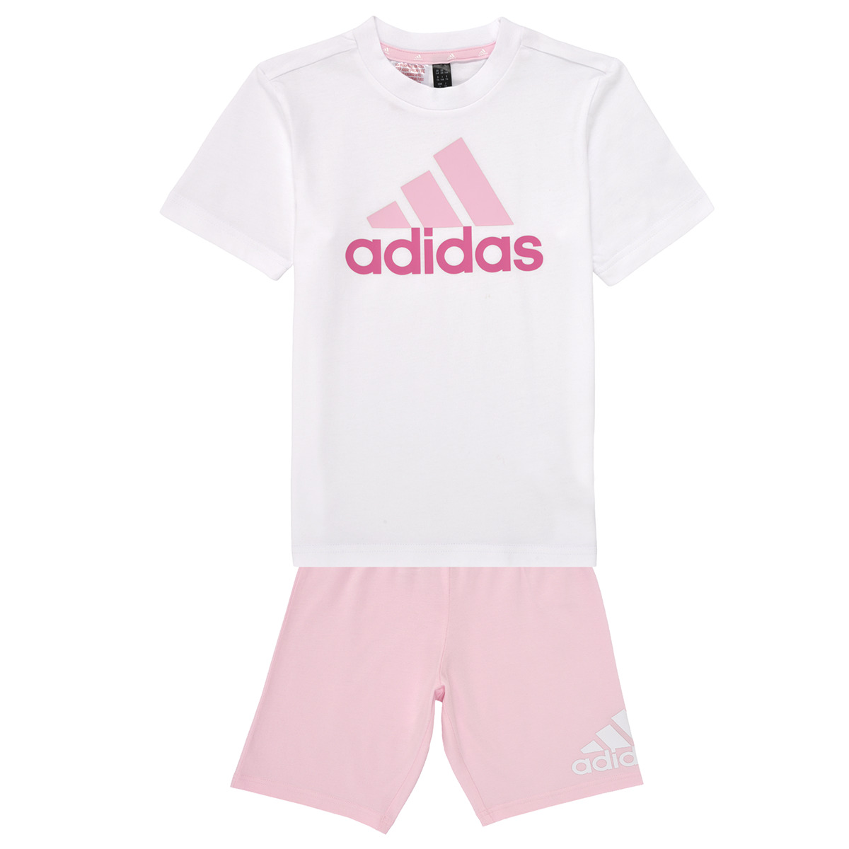 Clothing Girl Tracksuits Adidas Sportswear LK BL CO T SET Pink / White