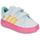 Shoes Girl Low top trainers Adidas Sportswear GRAND COURT MINNIE CF I White / Pink