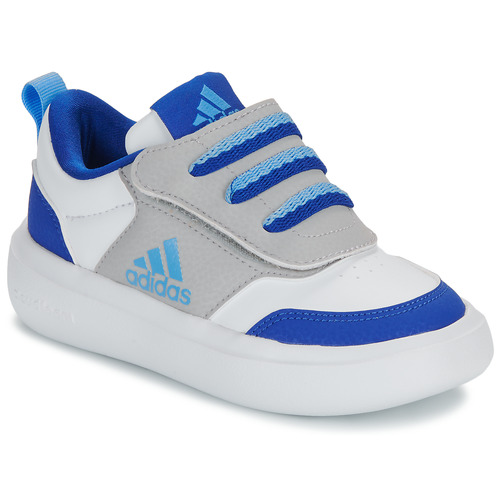 Shoes Boy Low top trainers Adidas Sportswear PARK ST AC C White / Blue
