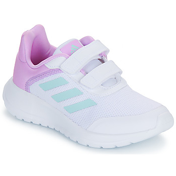Shoes Girl Low top trainers Adidas Sportswear Tensaur Run 2.0 CF K White / Pink