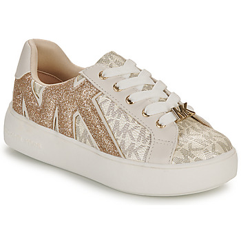 Shoes Girl Low top trainers MICHAEL Michael Kors JORDANA AIRIN Beige / Gold