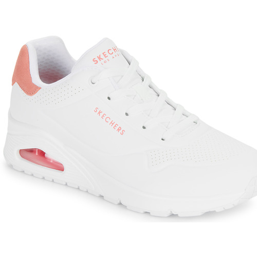 Shoes Women Low top trainers Skechers UNO - POP BACK White / Pink