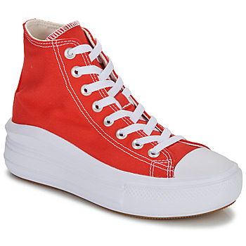 Shoes Women High top trainers Converse CHUCK TAYLOR ALL STAR MOVE Red
