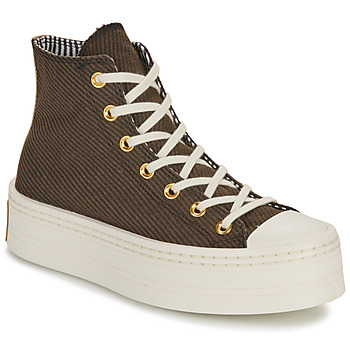 Shoes Women High top trainers Converse CHUCK TAYLOR ALL STAR MODERN LIFT Brown