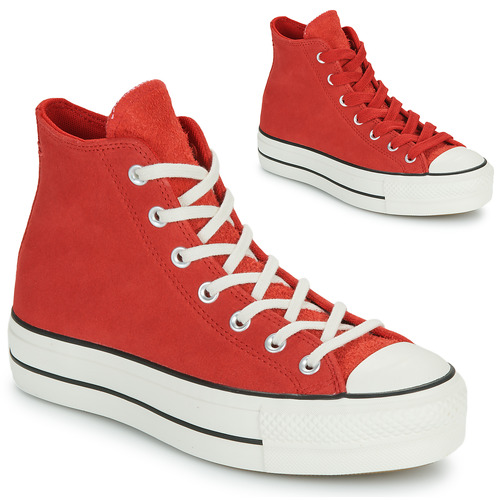Shoes Women High top trainers Converse CHUCK TAYLOR ALL STAR LIFT Red