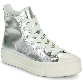 Shoes Women High top trainers Converse CHUCK TAYLOR ALL STAR LIFT Silver