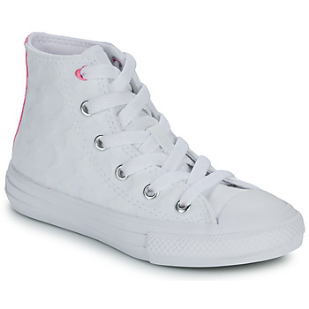 Shoes Girl High top trainers Converse CHUCK TAYLOR ALL STAR White / Pink