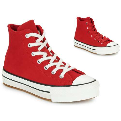 Shoes Girl High top trainers Converse CHUCK TAYLOR ALL STAR EVA LIFT Red