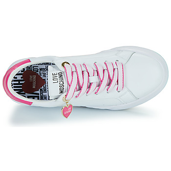 Love Moschino FUXIA HEART+GOLD White / Pink