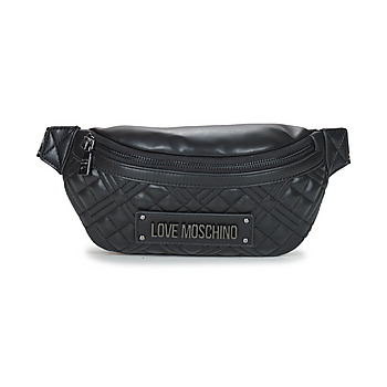 Love Moschino QUILTED BUMBAG Black / Gunmetal