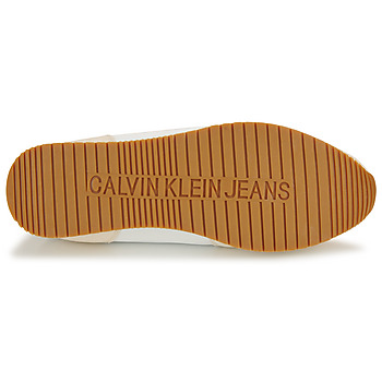 Calvin Klein Jeans RUNNER SOCK LACEUP NY-LTH Ecru / Blue