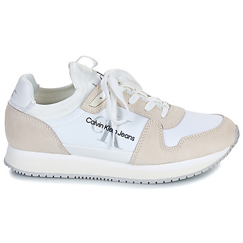 Calvin Klein Jeans RUNNER SOCK LACEUP NY-LTH W White