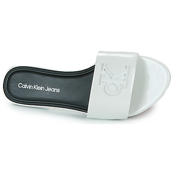 Calvin Klein Jeans FLAT SANDAL SLIDE MG MET White