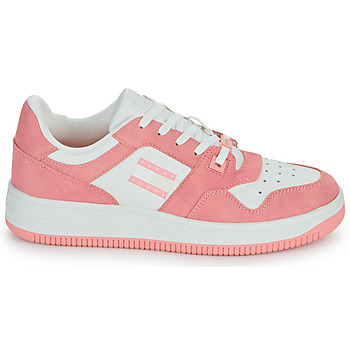 Tommy Jeans TJW RETRO BASKET WASHED SUEDE White / Pink