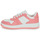 Shoes Women Low top trainers Tommy Jeans TJW RETRO BASKET WASHED SUEDE White / Pink