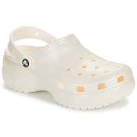 Shoes Women Clogs Crocs Classic Platform Glitter ClogW Beige
