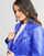 Clothing Women Leather jackets / Imitation le Only ONLNEWMELISA Blue