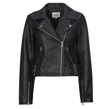 Clothing Women Leather jackets / Imitation le Only ONLALBA Black