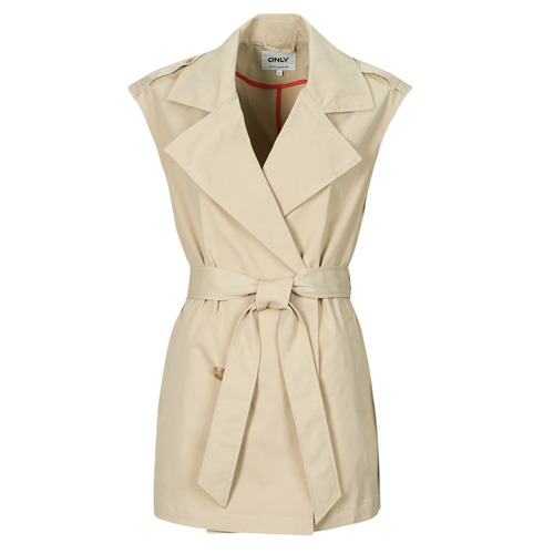 Clothing Women Trench coats Only ONLORCHID Beige