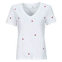 Clothing Women short-sleeved t-shirts Only ONLKETTY White