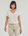 Clothing Women short-sleeved t-shirts Only ONLEMILY Ecru / Brown