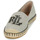 Shoes Women Espadrilles Lauren Ralph Lauren CAMERYN LOGO-ESPADRILLES-FLAT Beige / Black