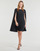 Clothing Women Short Dresses Lauren Ralph Lauren PETRA-LONG SLEEVE-COCKTAIL DRESS Black