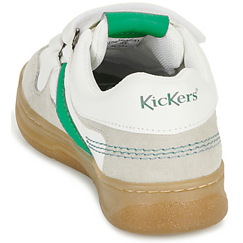 Kickers KALIDO White / Grey / Green