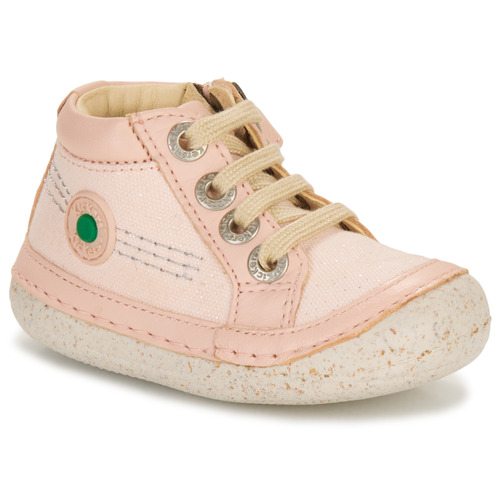 Shoes Girl High top trainers Kickers SONISTREET Pink