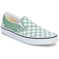 Shoes Slip ons Vans Classic Slip-On COLOR THEORY CHECKERBOARD ICEBERG GREEN Green