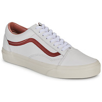 Shoes Low top trainers Vans Old Skool PREMIUM LEATHER RUSSET BROWN White / Bordeaux