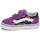 Shoes Girl Low top trainers Vans Old Skool V Neon Hearts PURPLE/MULTI Violet / Black