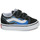 Shoes Children Low top trainers Vans Old Skool V PIXEL FLAME BLACK/BLUE Black / Blue