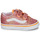 Shoes Girl Low top trainers Vans Old Skool V SUNRISE GLITTER MULTI/TRUE WHITE Orange / Red