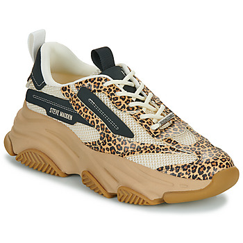 Shoes Women Low top trainers Steve Madden POSSESSION-E Black / Leopard