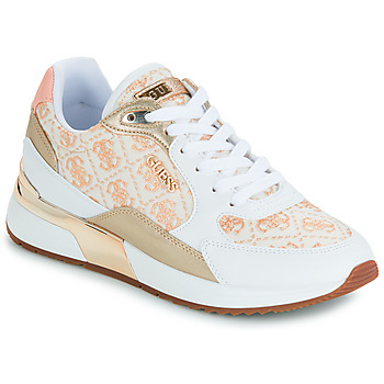 Shoes Women Low top trainers Guess MOXEA 10 White / Gold