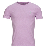 Clothing Men short-sleeved t-shirts Polo Ralph Lauren T-SHIRT AJUSTE EN COTON Violet