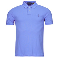 Clothing Men short-sleeved polo shirts Polo Ralph Lauren POLO AJUSTE SLIM FIT EN COTON BASIC MESH Blue / Sky / Heather