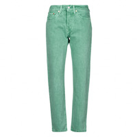 Clothing Women Boyfriend jeans Levi's 501® CROP Dusty / Beryl / Green / 501